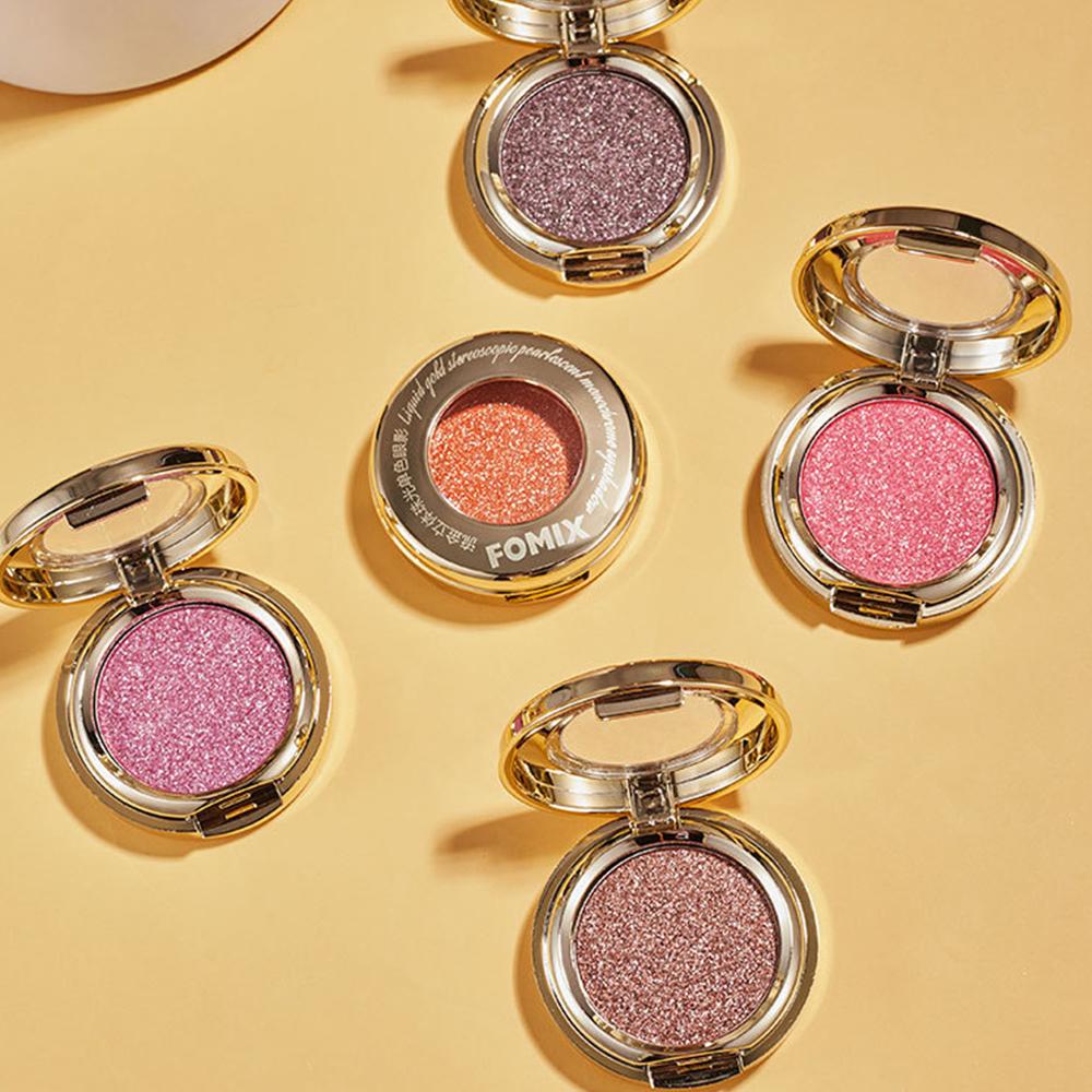 FOMIX Diamond Glitter Eyeshadow High Gloss Sparkling Eye Makeup 5 Colors Monochrome Eye Shadow