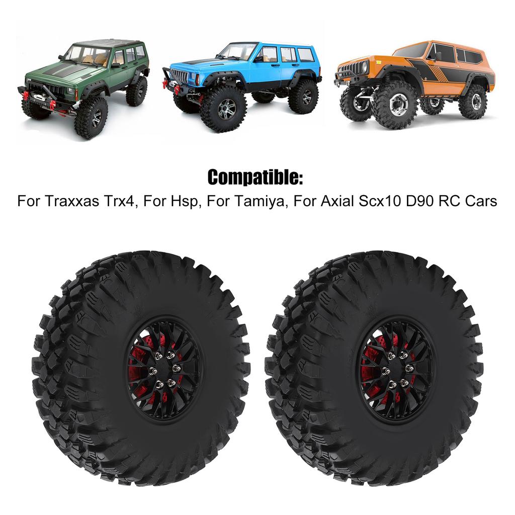 RC Tire 2.2 Inch   Rubber Alloy RC Car Wheel with Metal Wheel Hub RC Spare Upgrade Parts Accessory
