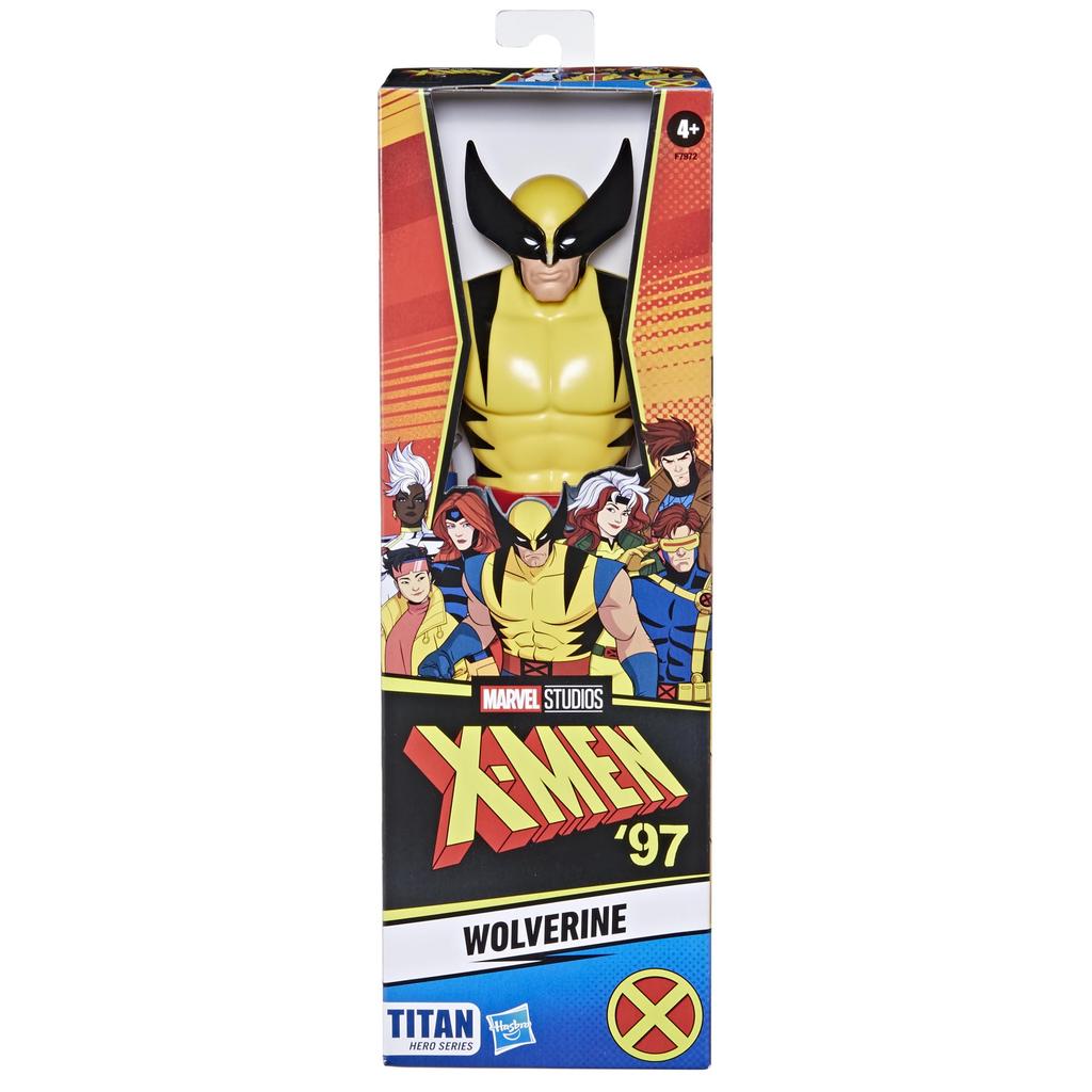 Hasbro Marvel Titan Hero Series Wolverine Action Superhero Ages 4 and Marvel Titan Hero Series Authentic X-Men '97 11.25-inch (28.5cm) Figure, X-Men