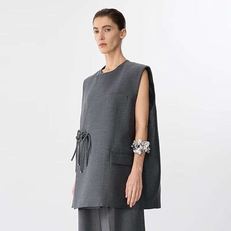 

JNBY 2025 Spring Loose-Fit Round Neck Vest L