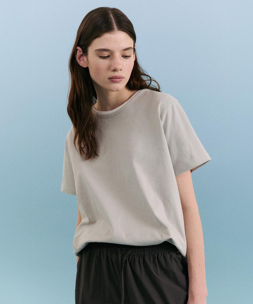 ROLAROLA Nubasic Standard Round Neck T-Shirt Gray