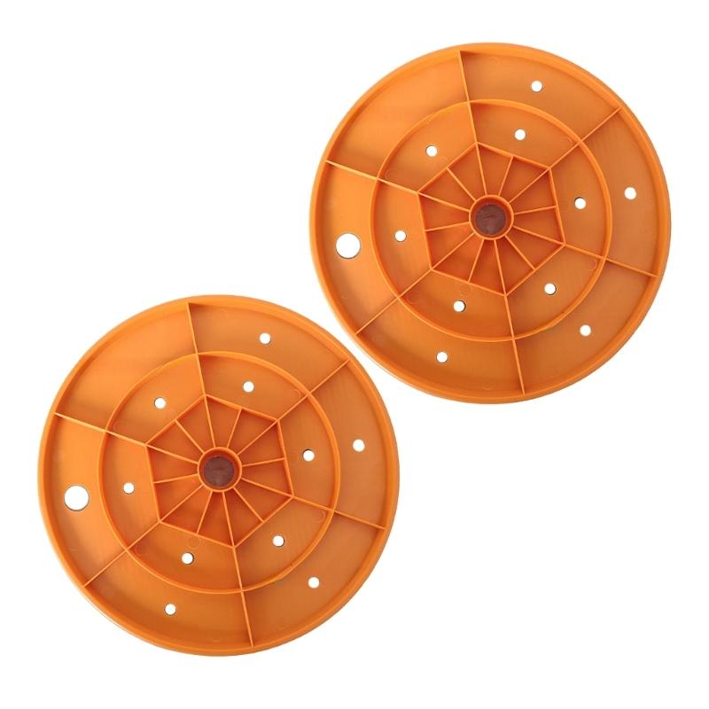 

Reusable Pack of 2 Plastic Plant Pot Drainage Discs with Drain Holes Suitable for Improved Soil Drainage and Root Health 1