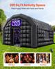 Inflatable Nightclub, 5.4 X 5 X 4.2 M Inflatable Party Tent with 680W Blower & Sandbag, Ventilated Blow Up Night Club with 2 Windows, Air Cube House