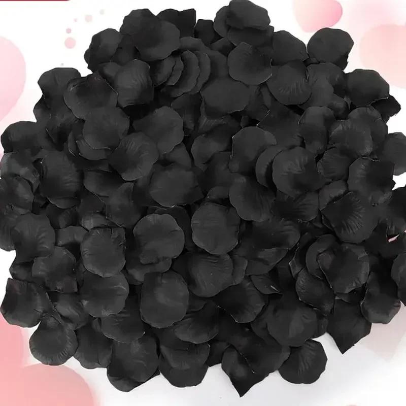 5000/100pcs Artificial Fake Rose Petals Red Colorful Simulation Silk Roses Petal for Valentines Day Wedding Party Romantic Decor