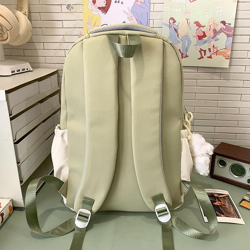 High-value Harajuku fresh and sweet candy-colored bear backpack, light and large-capacity backpack for junior high school students