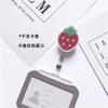 JESJELIU Flower Retractable Nurse Chest Badge Reel Clip Holder Students Doctor Work ID Card Holder Keychain Gifts Accessories