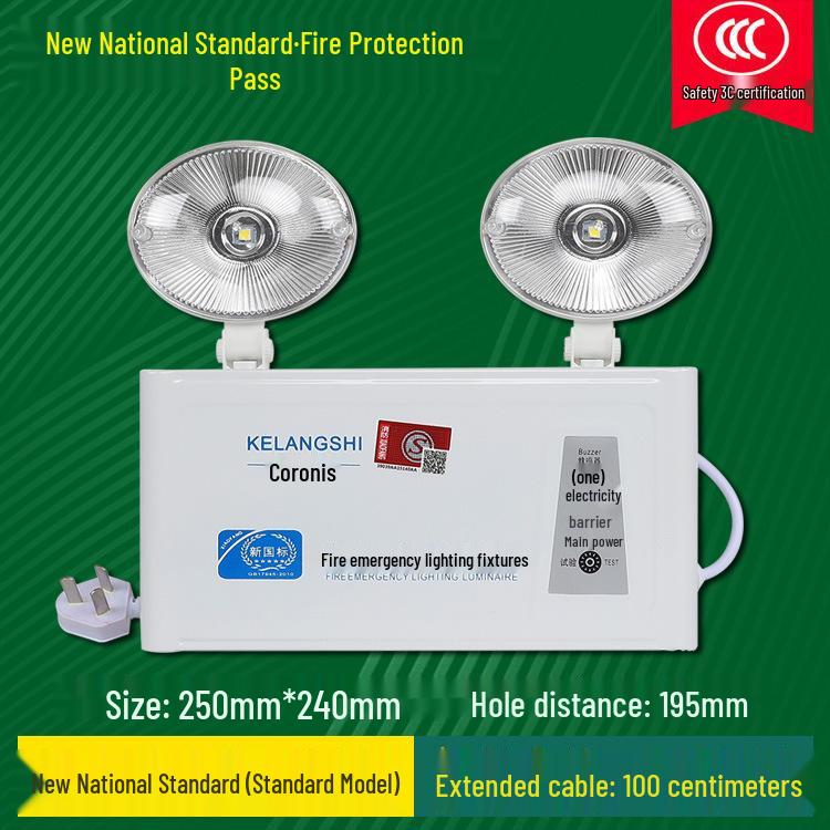 LED Fire Emergency Exit Sign with Plug-In for Evacuation Routes