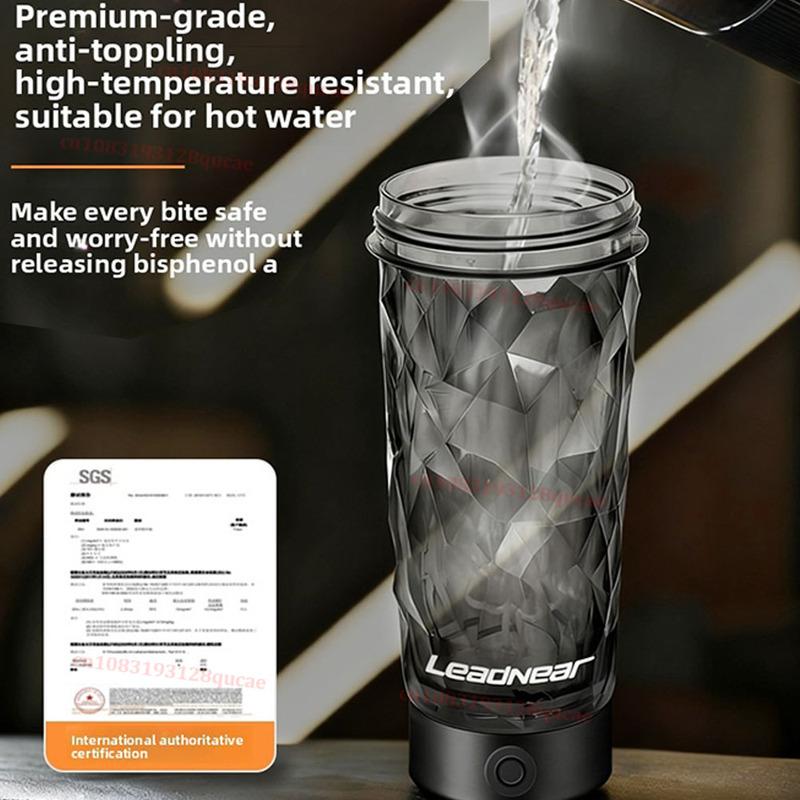 Copo Liquidificador Elétrico Portátil de 700ML Copo Liquidificador Portátil para Leite em Pó Proteína em Pó Liquidificador Copo Misturador Automático Viagem Exterior Esporte Academia