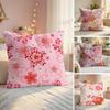 Cherry Blossoms Cushion Cover Natural Linen Organic Fabric DoubleSided Printing Couch Pillow Covers Home Decor