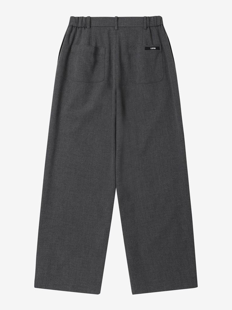 LUVM Basic Wool Pants For Men_Charcoal Gray