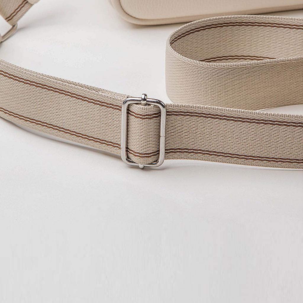 Neue kleine quadratische Tasche mit Litschi-Muster, bequemer Webriemen-Stil, breiter Schulterriemen, kleine Tasche, Umhängetasche für Damen
