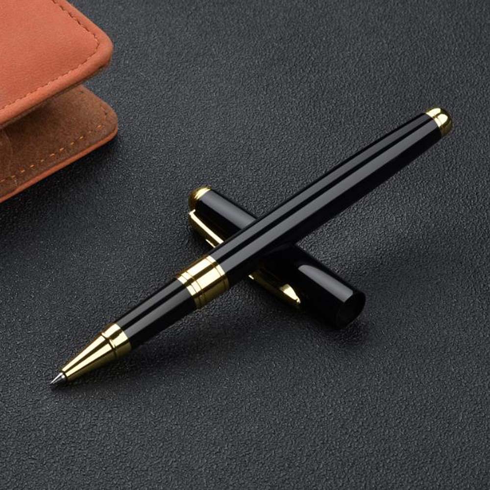 

1 шт. Простая и модная металлическая нейтральная ручка, металлический держатель для ручки удобен для переноски, подходит для друзей, офиса, учебы