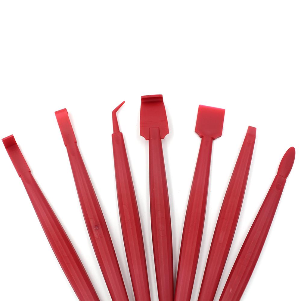 7Pcs Car Styling Car Scraper Squeegee Tool Film Wrapping Vinyl Window Ice Remover Cleaning Wash Gap Scraper Tool car