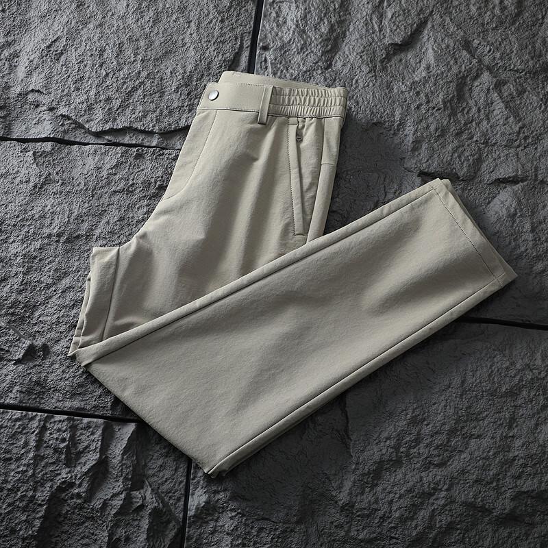 

Yiliteng Men s Four-Way Stretch Casual Straight-Leg Pants L