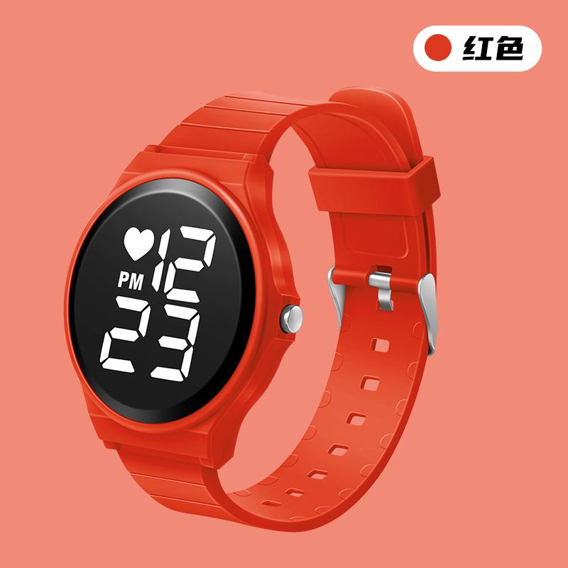Led Watch Fashion Sports Watch Waterproof Watch Led Electronic Watch Male And Female Student Electronic Watch красный