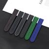 18mm 20mm 22mm 24mm Watch Band Strap Sport Rubber Silicone Watchband Stainless Steel Butterfly Buckle Watch Accessories