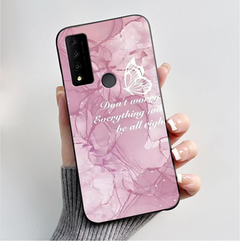 Case For TCL 30V 5G T781S Fundas TCL 30 XL T701DL Capa Soft Silicone Black Shell TCL 30 XE 5G Cover Cute Printing Pattern Casing
