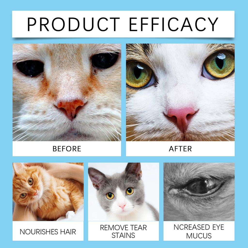 Yegbong Hypoallergenic Eye Wipes for Dog & Cats, Plant-Based Tear Stain Remover for Discharge, Crust, Allergies, Itching, Unscented