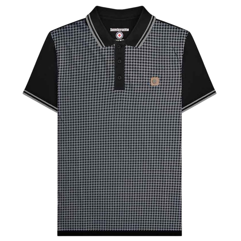Lambretta Mens Houndstooth Big & Tall Polo Shirt
