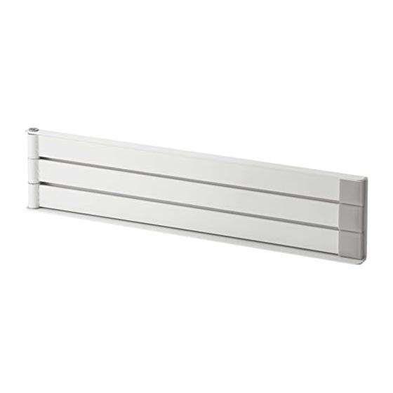 Yamazaki Jitsugyo Magnetic Dish Cloth Hanger White Approx. W24 x D1 x H6cm Plate Dish Dish Holder Kitchen Storage 2406
