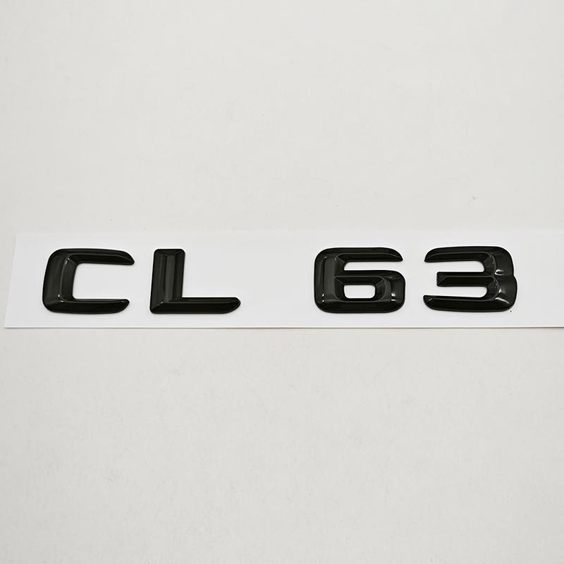 3D ABS Car Letters Sticker Logo CL 63 Badge Rear Trunk Emblem For Mercedes Benz AMG CL63 C215 C216 Tail Marking Accessories