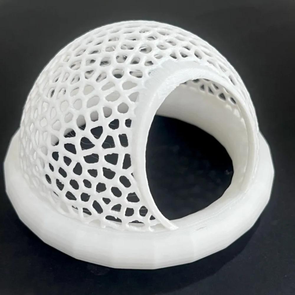 

Fish to Swim-Through Floating Betta Shrimp Cave Feeding Breeding House Fish Tank Decorations S білий