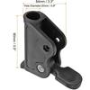 Black Folding Lounge Chair Accessories Plastic 90*84mm/3.55*3.31" Plastic Metal Pull Tab Activity Lock Folding Lounge Chair