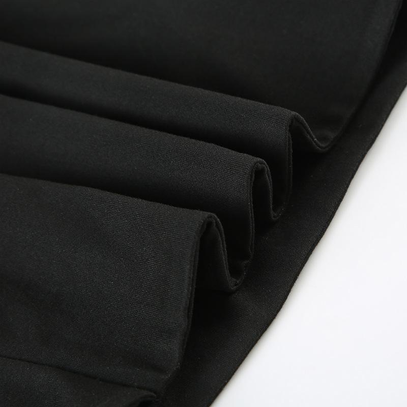 Ärmelloses Bustier Einseitiges Crop Top Damen Sexy Reine Farbe