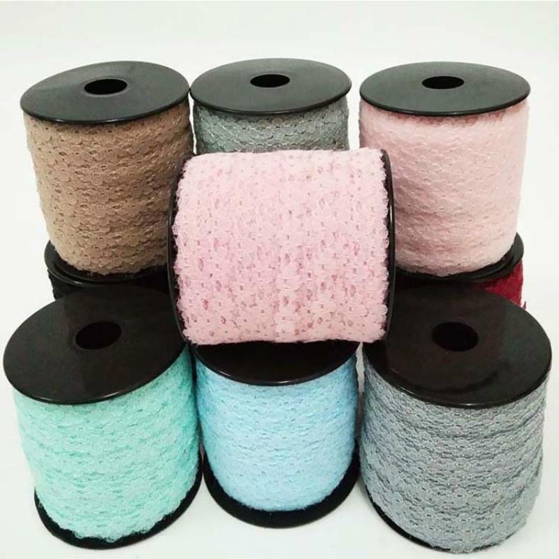 10M Natural Vintage Fish Silk Hemp Ribbon W//White Line Trim Tape Roll Spool Gift