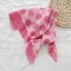 Japanese cotton and linen square scarf headscarf women's summer new versatile color small scarf fresh decoration light small scarf