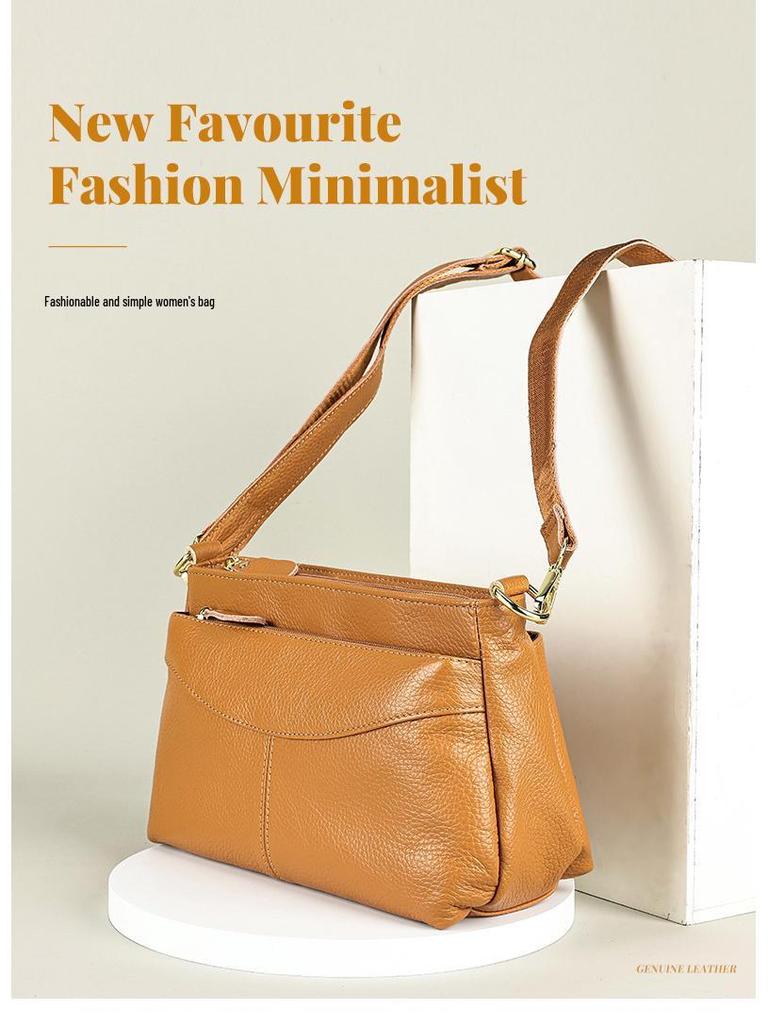 WESTAL Women's Genuine Leather Crossbody Shoulder Bag - High-end Top Layer Cowhide Handbag