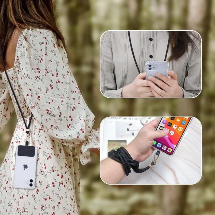 Cordon pour Téléphone Portable - BOOLING - Tour de Cou Universel 160cm - Vert - Léger - Synthétique