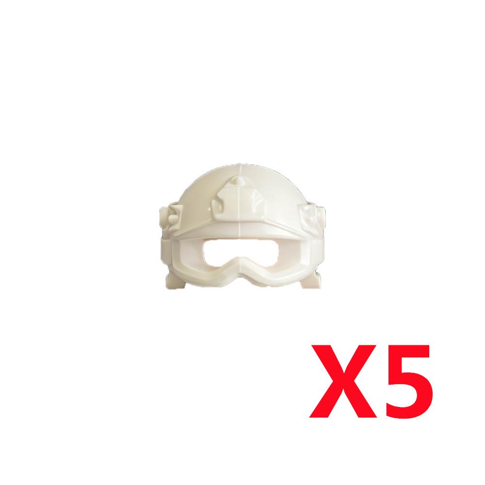 Military Building Block Figure Cap Tactical Helmet Alpha Motorcycle Lenses Gas Masks Flame Emitter Night Vision Device Gift Toys