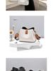 Women's Mini Bucket Bag: Lychee Pattern, Color Block Shoulder Crossbody Bag (2025 Trend)