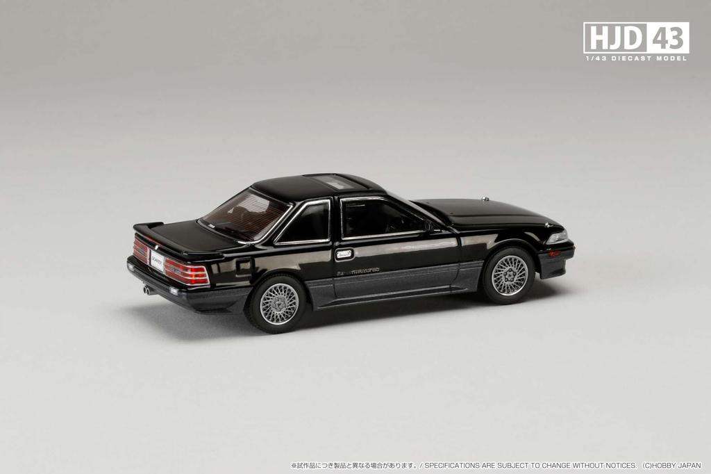Hobby Japan HJD43 Toyota Soarer 2000 TWINCAM 24 TWIN TURBO TURBO L Dandy Black Toning II Finished Model HJD432006BK 1/43 GT-TWIN (GZ20)