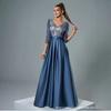 European and American   New Elegant Backless Long Dress, High-End Evening Gown, Long-Sleeve Party Gown