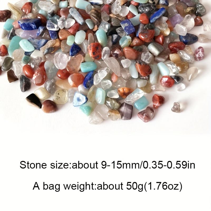 50g/bag Natural Mixed Colorful Crushed Stones - Perfect for Aquarium Fish Tank Decoration!