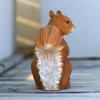 Creative Craft Resin Squirrel Figurine Decoration Funny Squirrel Sculpture Statue Animal Collectible Figurines