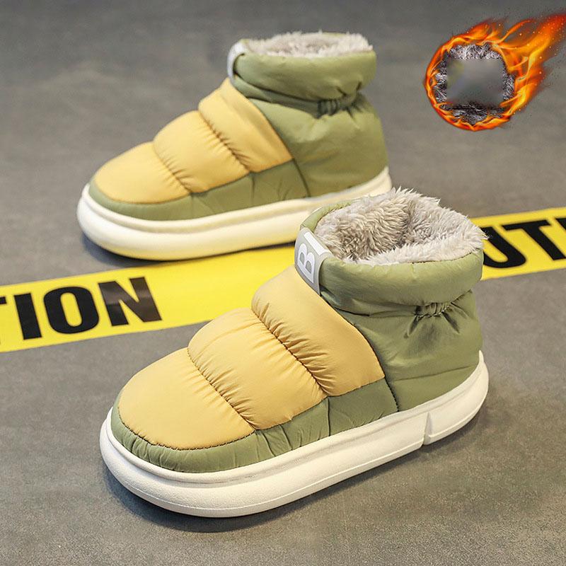 

Мужские зимние утепленные ботинки с подкладкой, водонепроницаемые, нескользящие, теплые, на низком каблуке, для снегоходов 31