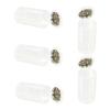 Clear Plastic Battery Sleeve for Two Double A Cells, Size D Form Holder, 5 Pack for Spare Storage, Backup Power, and Fast Battery Changes