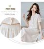 Elegant Summer Women's Two-Piece Short-Sleeved Skirt Set
