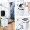Kitchen Trash Bin 13L Bathroom Touch Trash Can In The Toilet Smart Garbage Bucket Waste Bins Dustbin Smart Trash Can Kitchen