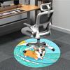 1pc Surfing Dog Chair Carpet for Office Non Slip, Lightweight, Machine Washable Rug for Office Holiday Decor
