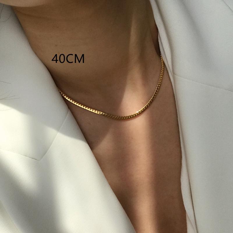 

Ожерелье Horsewhip, холодная хип-хоп цепь, цепочка на ключицу, простая модная простая цепочка, женское золото