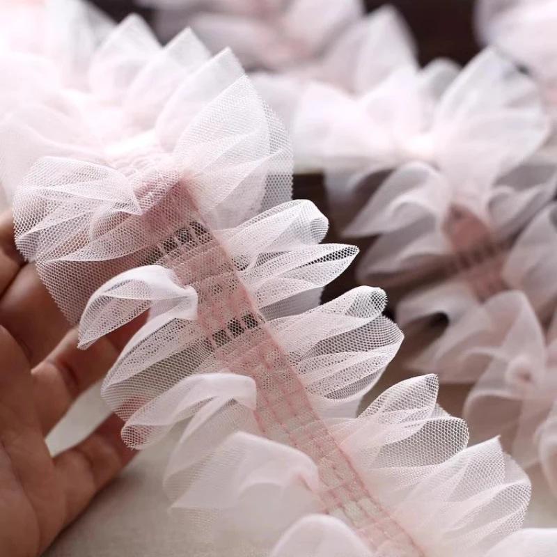 Handmade Lolita Pleated Lace Waistband Ribbon Accessories