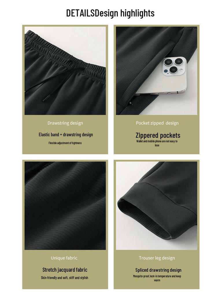 Men's Quick-Dry Nylon Breathable Outdoor Running and Climbing Pants