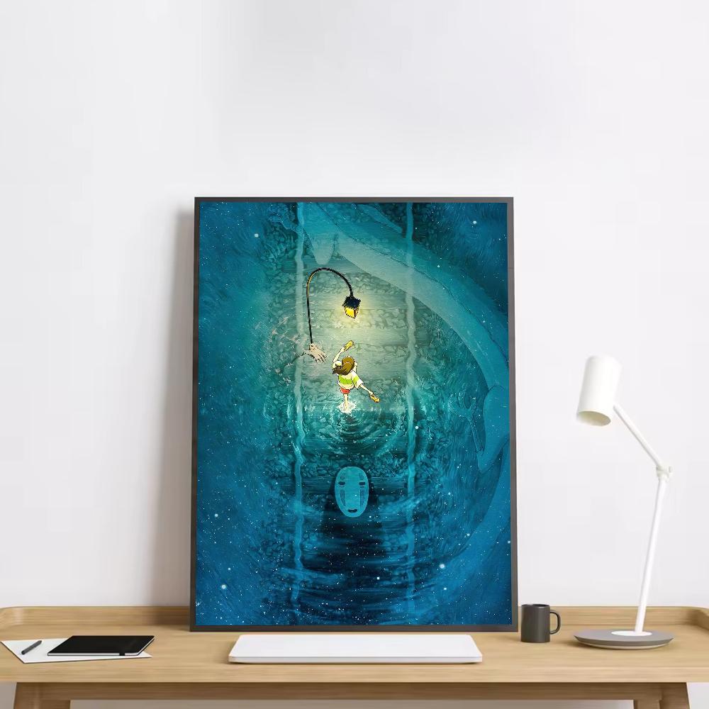 

Мой сосед S-Унесенные призраками аниме-постер HD art самоклеящаяся стена водонепроницаемая для дома, гостиной, спальни, бара, эстетическое украшение 21cm×30cm NoFrame