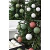 12Pcs Shimmering Christmas Ball Ornament 8cm Shatterproof Christmas Baubles Hanging Decorations for Tree Wreath Mantels