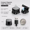 Magnetic Cable Clip Winder Holder Adhesive Wire Keeper Cord Cable Organizer USB Charging Cables Winder for Office Desktop Home