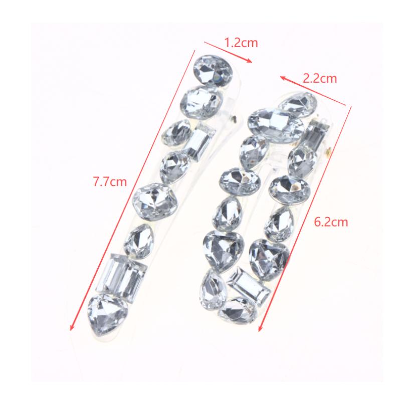 1/2Pcs Vintage Luxury Shining Hairpins Women Bangs Hair Clips Sweet Hair Accessories